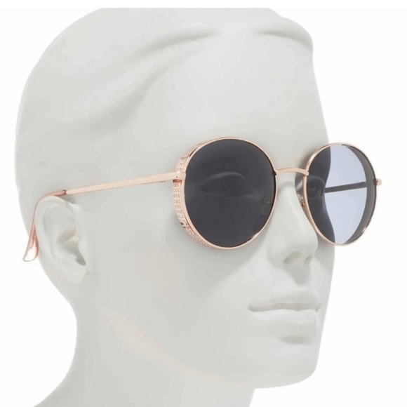 Joe's Jeans Accessories Nwt Joes Jeans Rose Gold Rhinestone Sunglasses Goldpink Poshmark